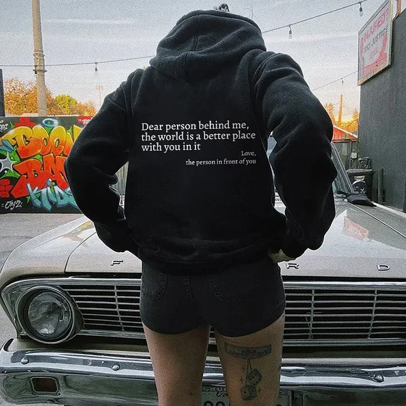 Sweat-shirt « Dear Person Behind Me »