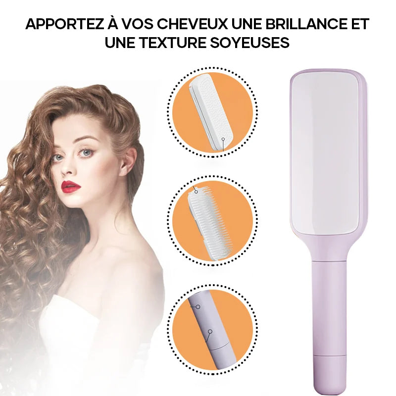 Peigne de massage auto-nettoyant anti-statique