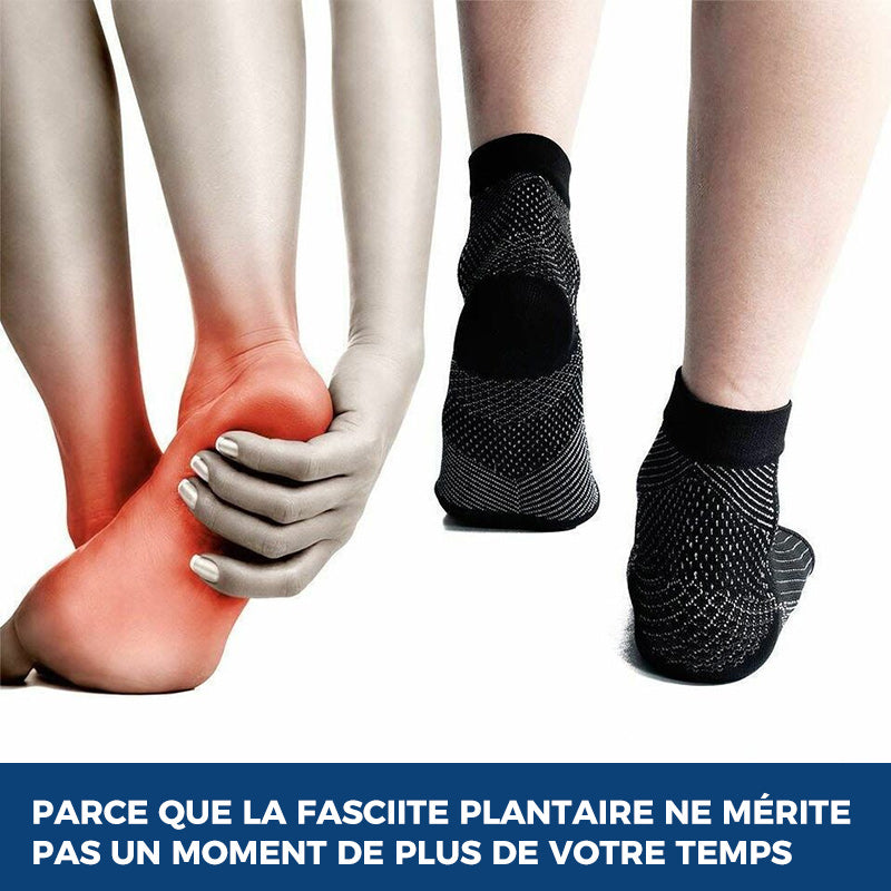 Chaussette de compression confortable pour les pieds anti-douleur