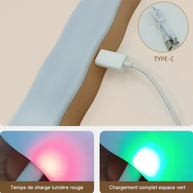 Lumière rechargeable pour miroir de maquillage