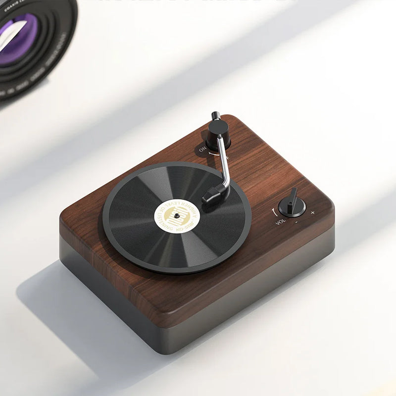 Retro houten bluetooth speaker