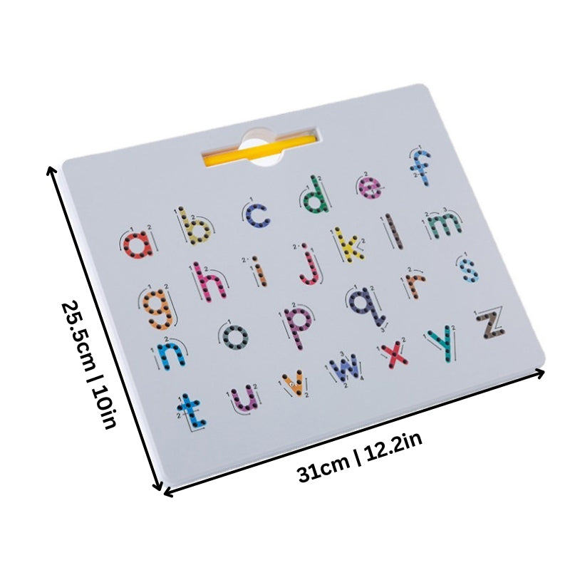 2-in-1 dubbelzijdige magnetische alfabet-editie