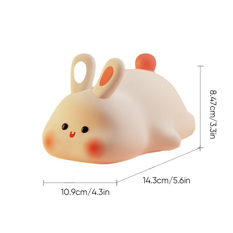 Veilleuse en silicone lapin grand visage