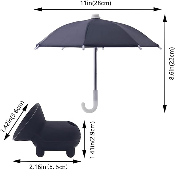 Support à ventouse pour parapluie de téléphone pour le soleil