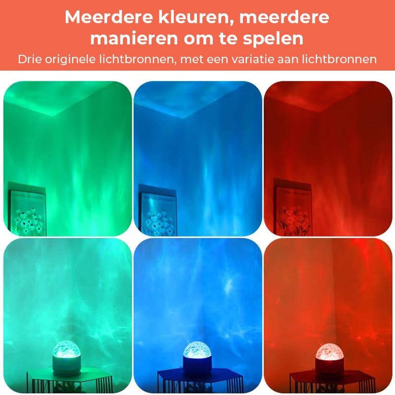 Aurora/water rimpel projector licht