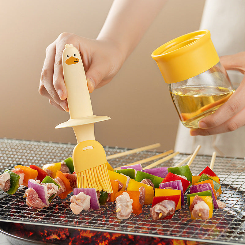 Distributeur d'huile avec brosse pour BBQ