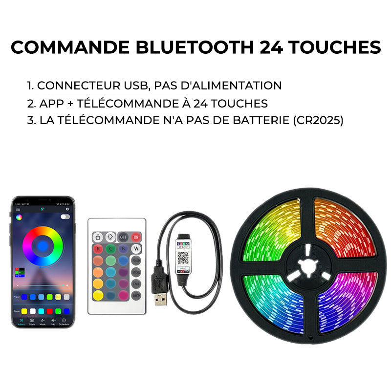 Bande LED USB pour écran de rêve DIY TV PC 2835