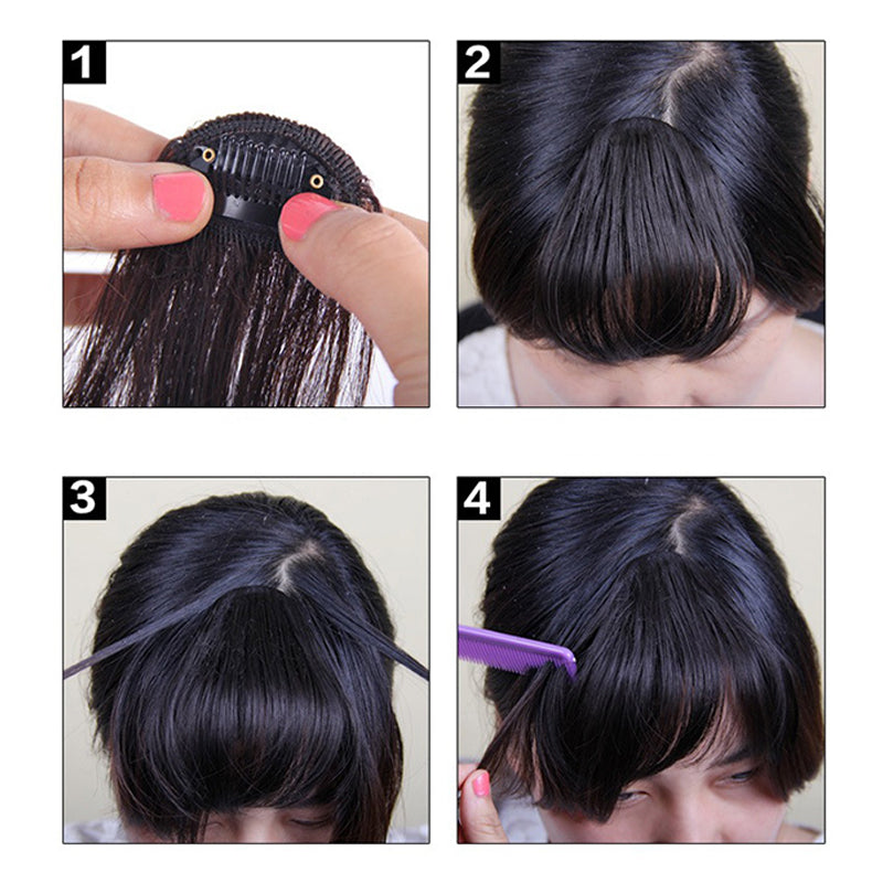 Naadloze 3D Clip-In Bangs haarverlenging