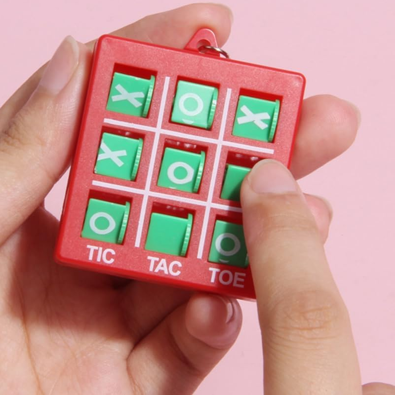 Cadeaux de porte-clés Tic-Tac-Toe pour enfants