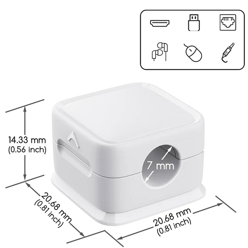 Support de rangement pour organisateur de câble magnétique pour câble de chargement