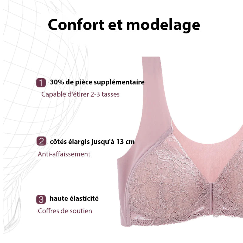 Soutien-gorge boutonné sur le devant sans couture