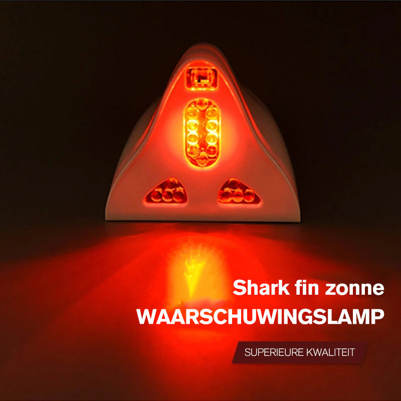 Shark Fin Solar Waarschuwingslampje voor in de auto