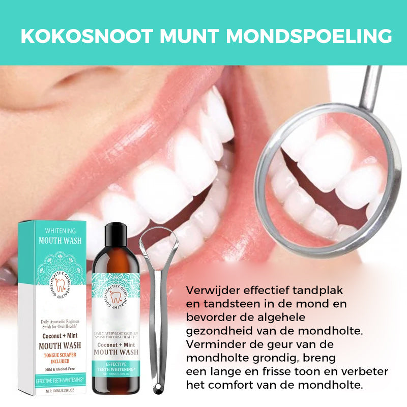 Mondwater voor witte tanden