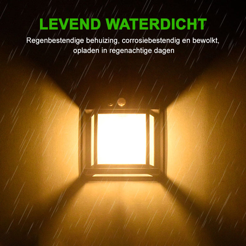 Wandlamp op zonne-energie