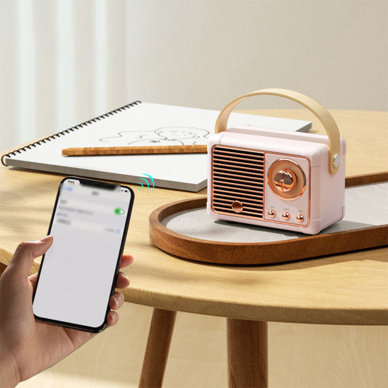 Haut-parleur Bluetooth en forme de radio