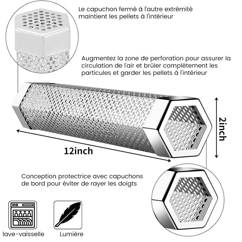 Tube de fumage à granulés de qualité supérieure