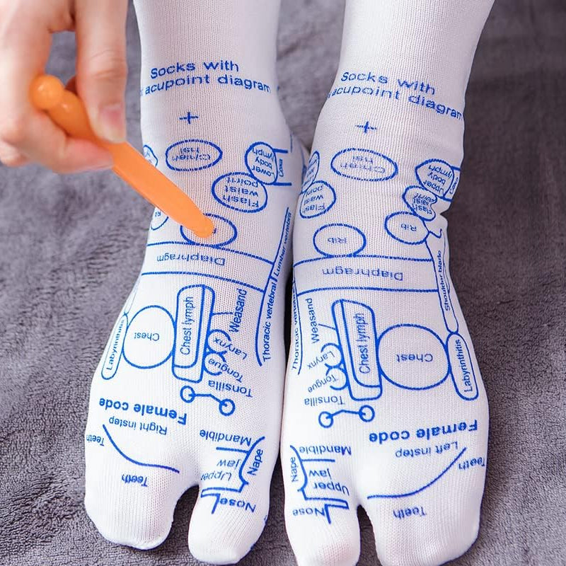 Chaussettes de massage pour acupoints du pied