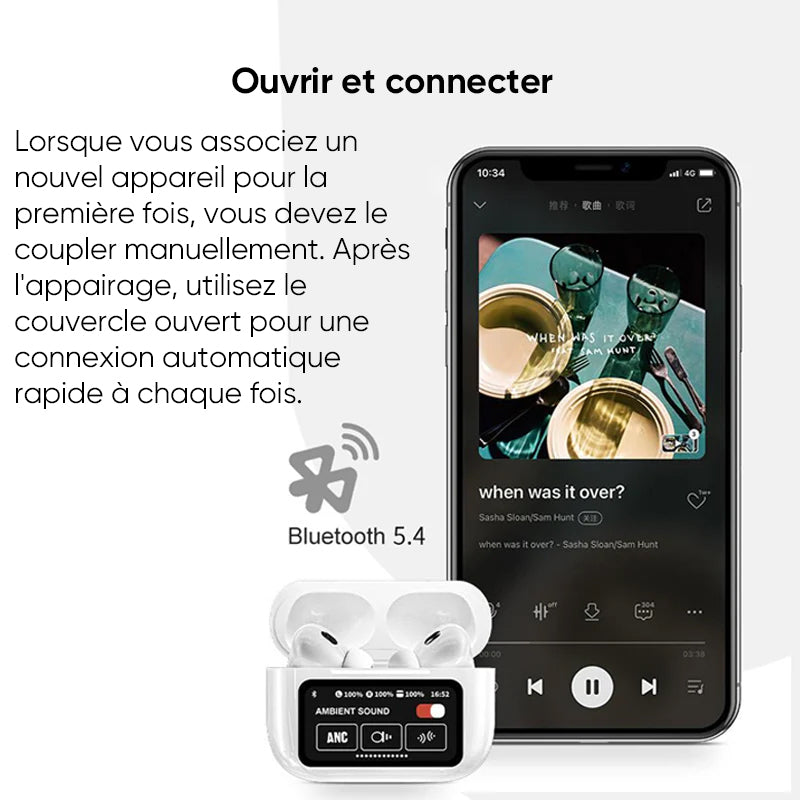 Écouteurs Bluetooth à réduction de bruit