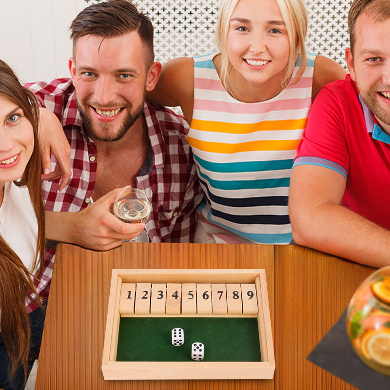 Shut The Box Spel - Leuk Wiskundig Tafelspel voor Volwassenen & Kinderen