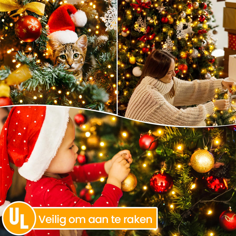 Kerstboom watervalverlichting met ring