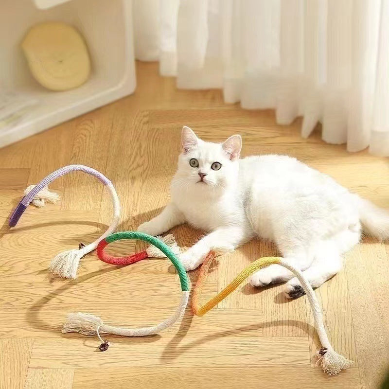 Jouets pour chat à mâcher en corde