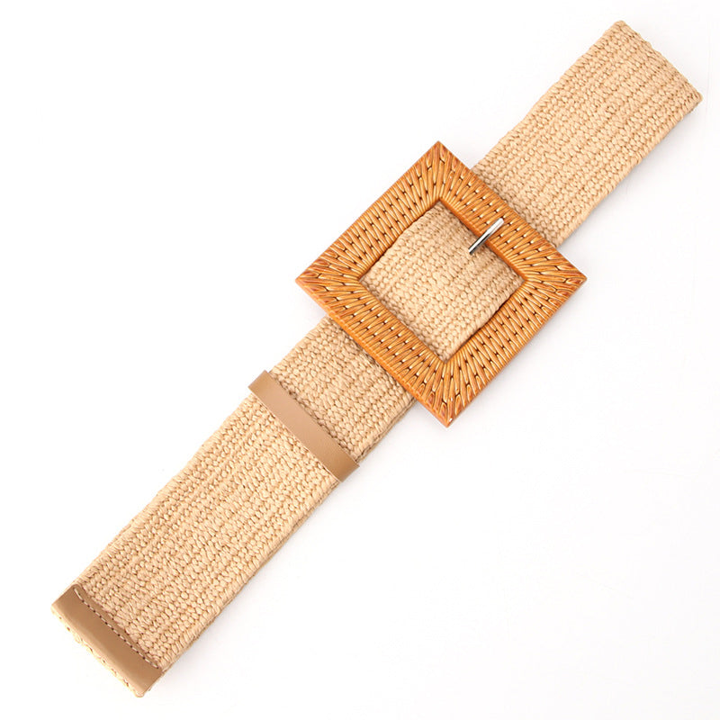 Boucle de ceinture élastique pour femmes élégantes