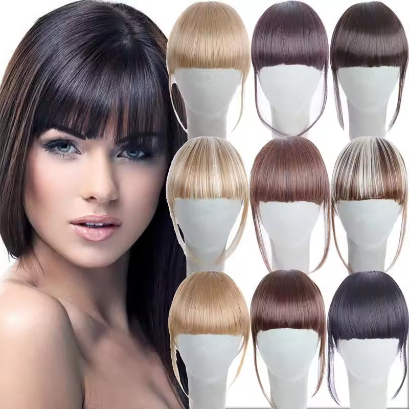 Naadloze 3D Clip-In Bangs haarverlenging