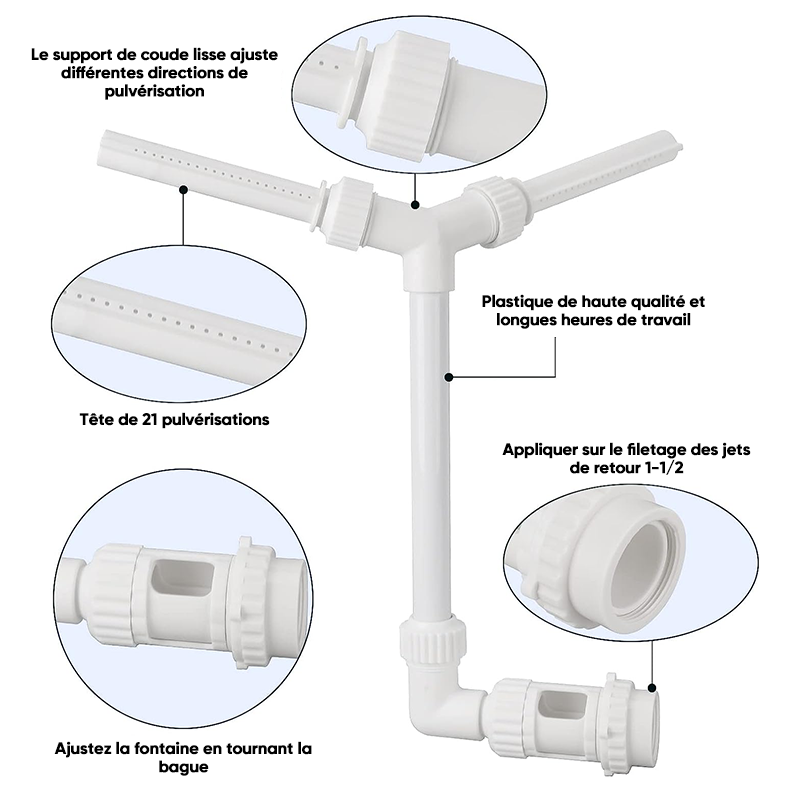 Pulvérisateur de fontaine de piscine