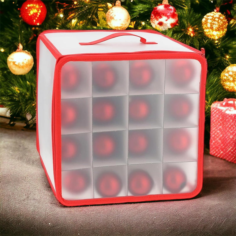 Boîte de rangement pour boules de Noël avec compartiments