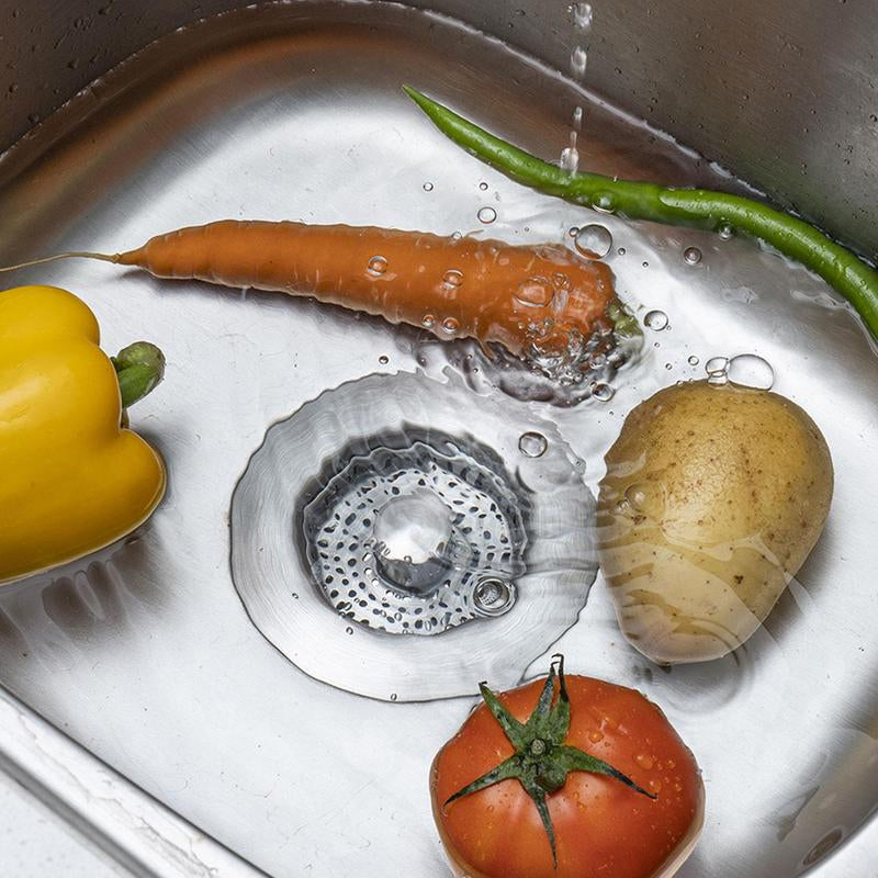 Crépine d'évier de cuisine 3 en 1 améliorée