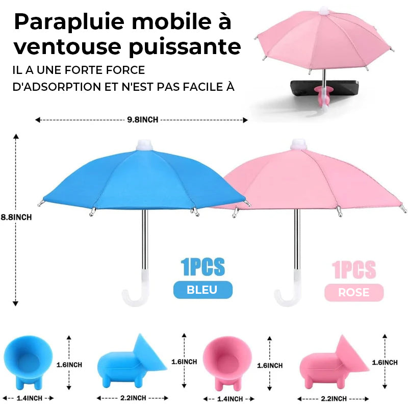 Support à ventouse pour parapluie de téléphone pour le soleil