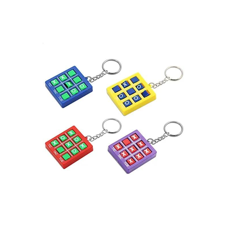 Cadeaux de porte-clés Tic-Tac-Toe pour enfants