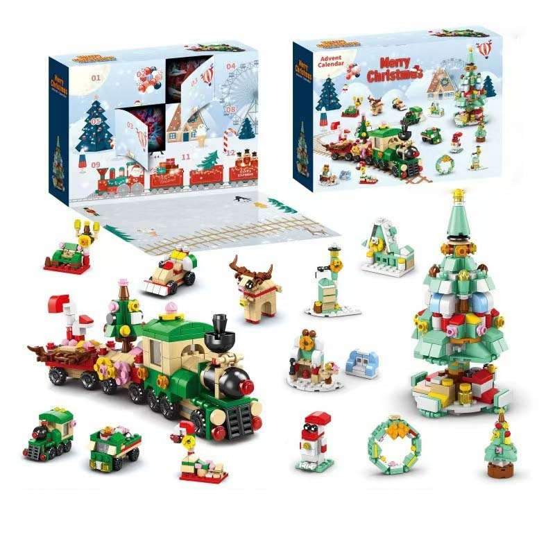 Coffret cadeau de blocs de construction de Noël 2024