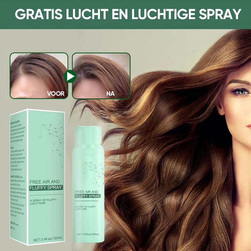 Magische droge haarspray