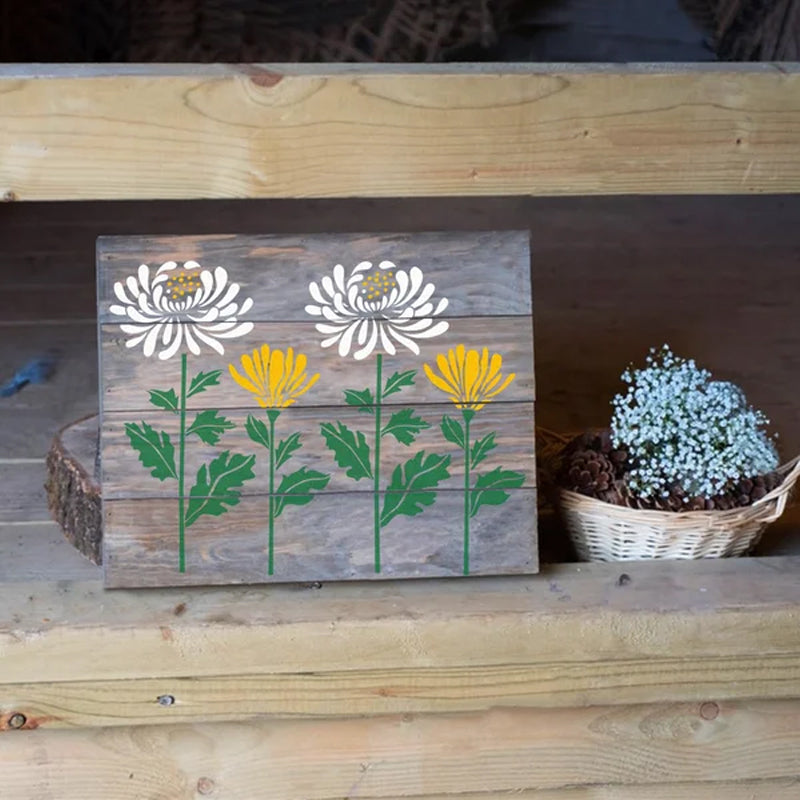 🔥Décoration DIY🌻 - Clôture de jardin Grandes fleurs Pochoirs de dessin