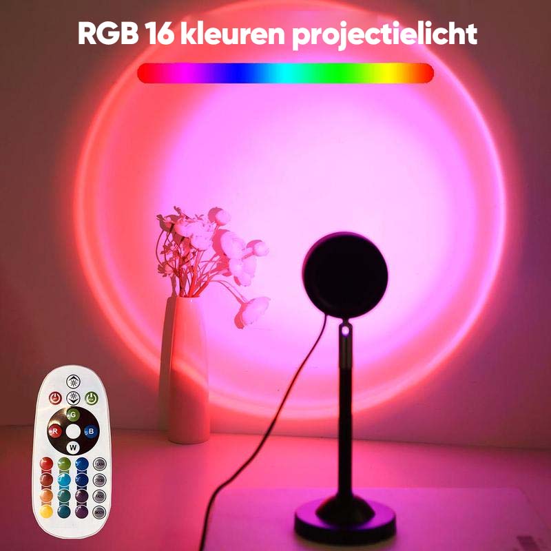 RGB zonsondergang projectielamp