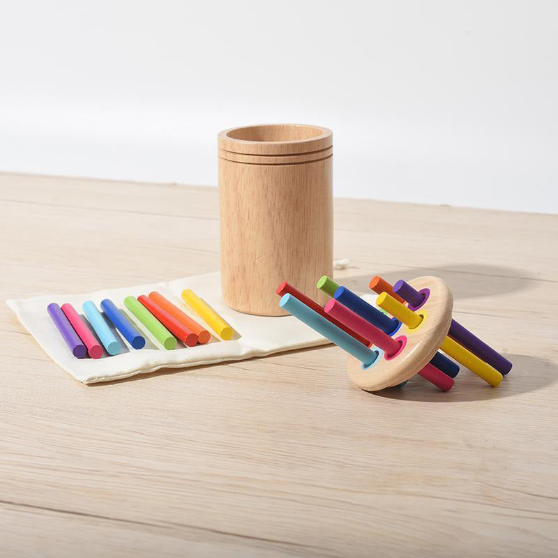 Jouet en bois Montessori avec bâtons