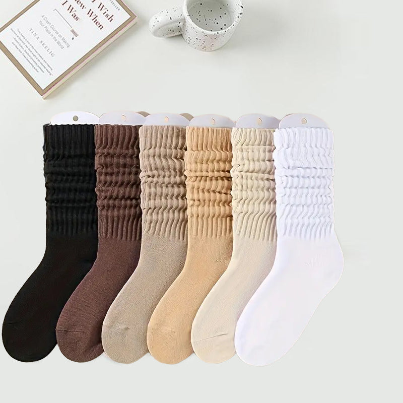 Chaussettes unies pour femme (6 paires)