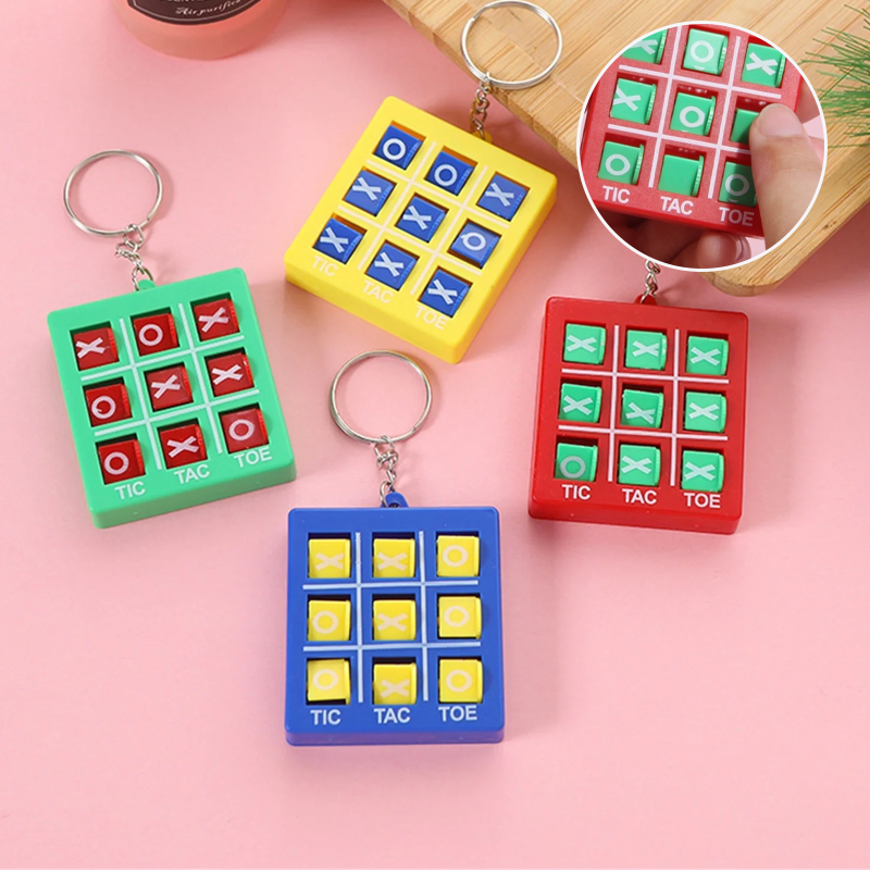 Cadeaux de porte-clés Tic-Tac-Toe pour enfants