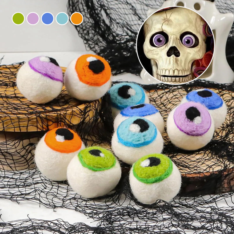 Halloween Monster-oogbollen in vilt