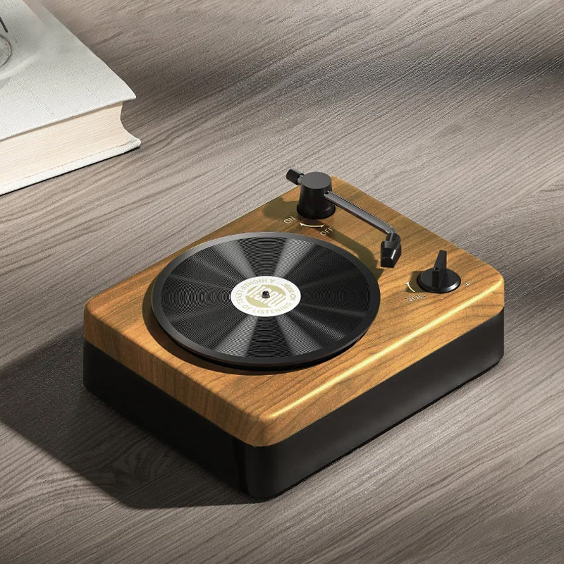 Retro houten bluetooth speaker