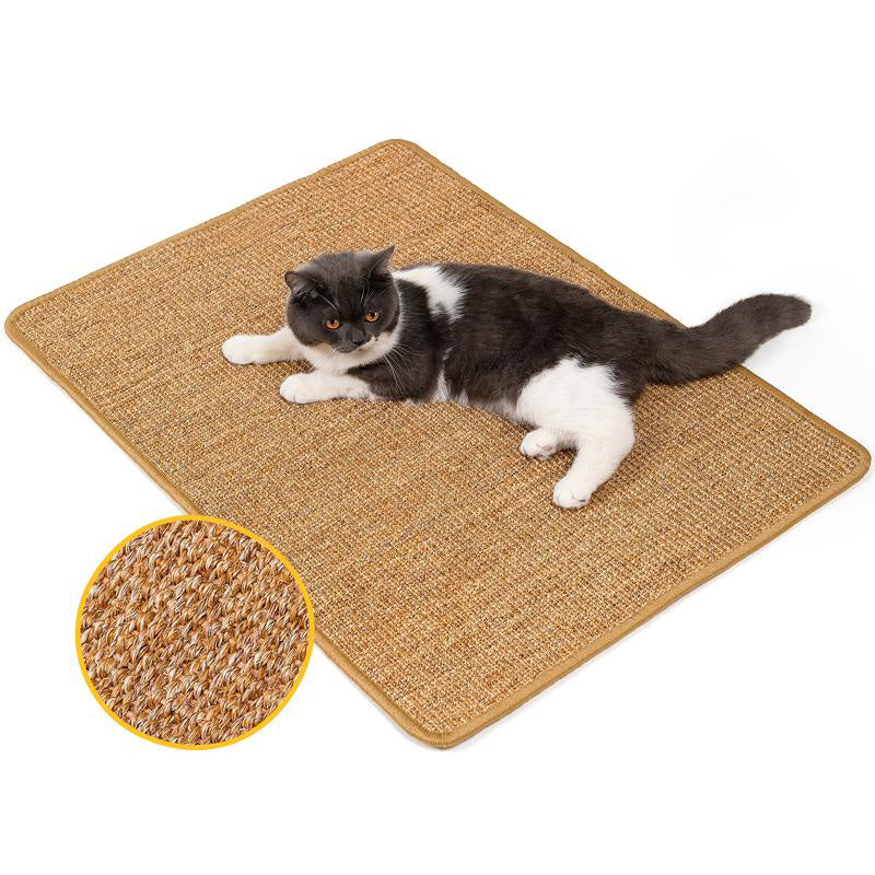 Tapis griffoir pour chat en sisal naturel