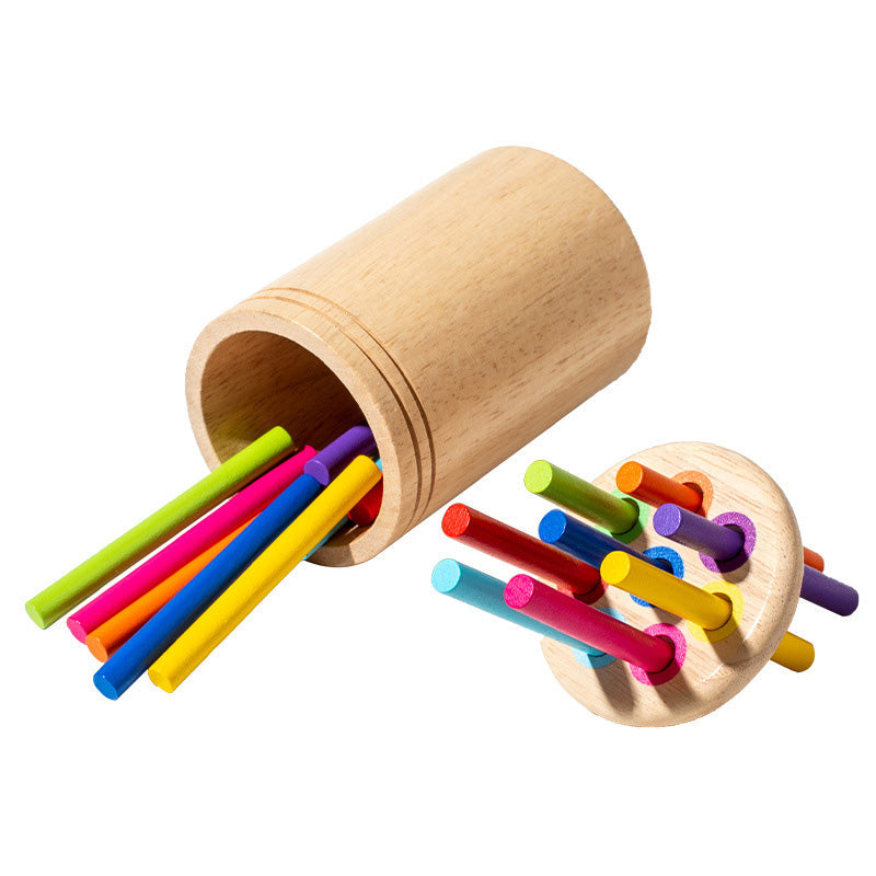 Jouet en bois Montessori avec bâtons