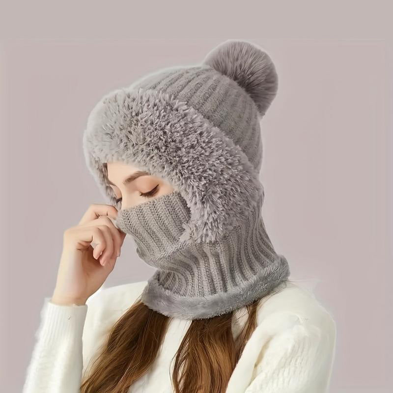 Bonnet tricoté pour femme en automne et en hiver