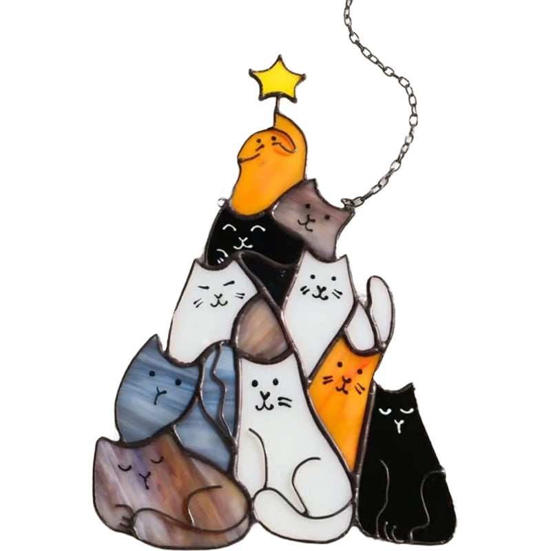 Kerstboomversiering in de vorm van een kat