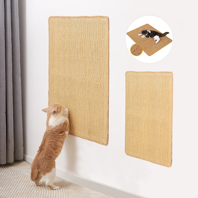 Tapis griffoir pour chat en sisal naturel