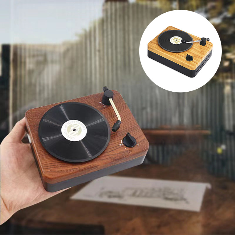 Retro houten bluetooth speaker