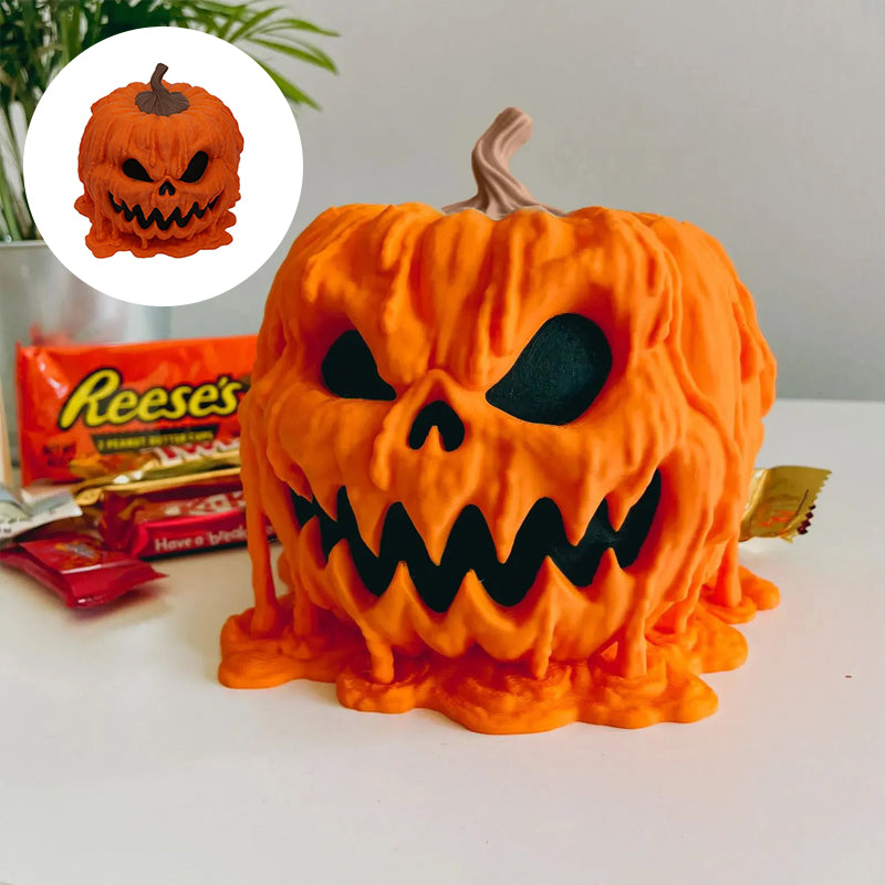 Bol de bonbons fondant à la citrouille d’Halloween