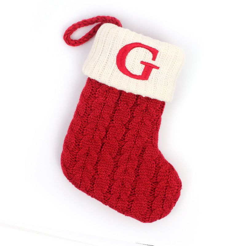 Chaussettes cadeaux de lettre de Noël