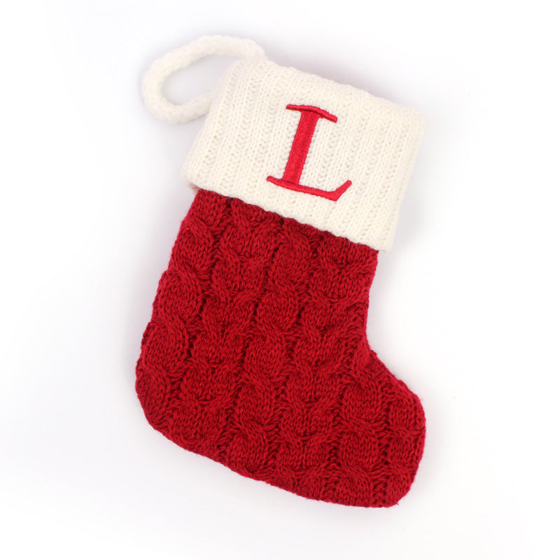 Chaussettes cadeaux de lettre de Noël